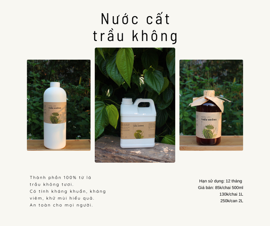 NƯỚC CẤT - TINH CHẤT TRẦU KHÔNG